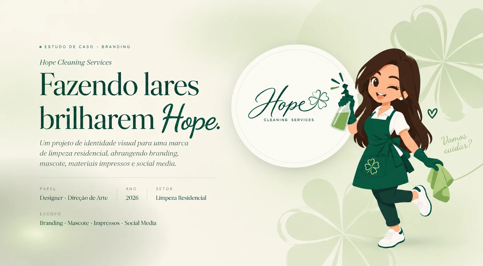 Identidade Visual Hope Cleaning